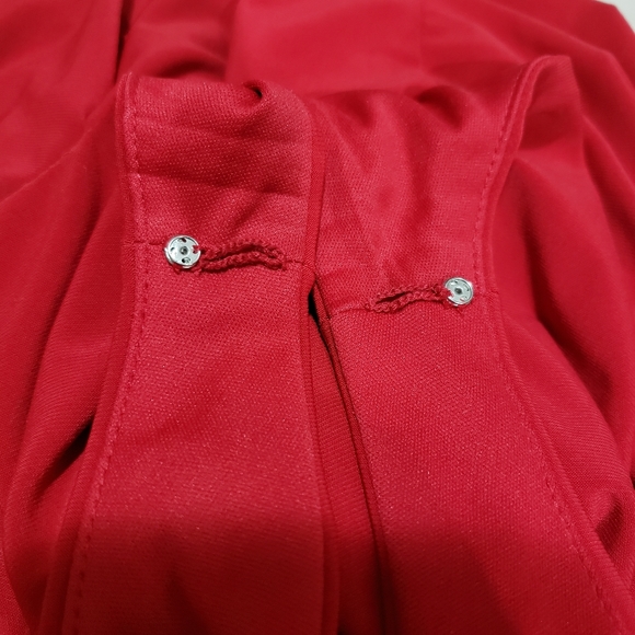 Evan-Picone candy cane red sleeveless empire dress - Picture 3 of 5